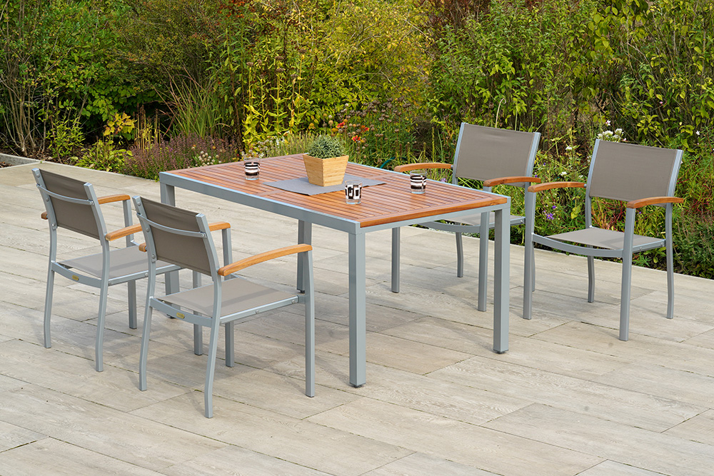 Merxx Naxos Set 5tlg. Tisch 150 x 90 cm