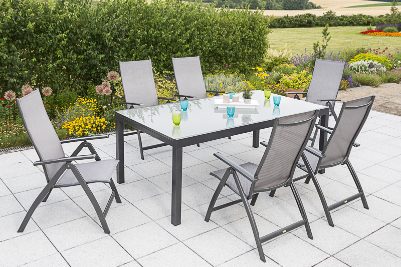 Merxx Vicenza Set 7tlg. Ausziehtisch 200/300 x 110 cm