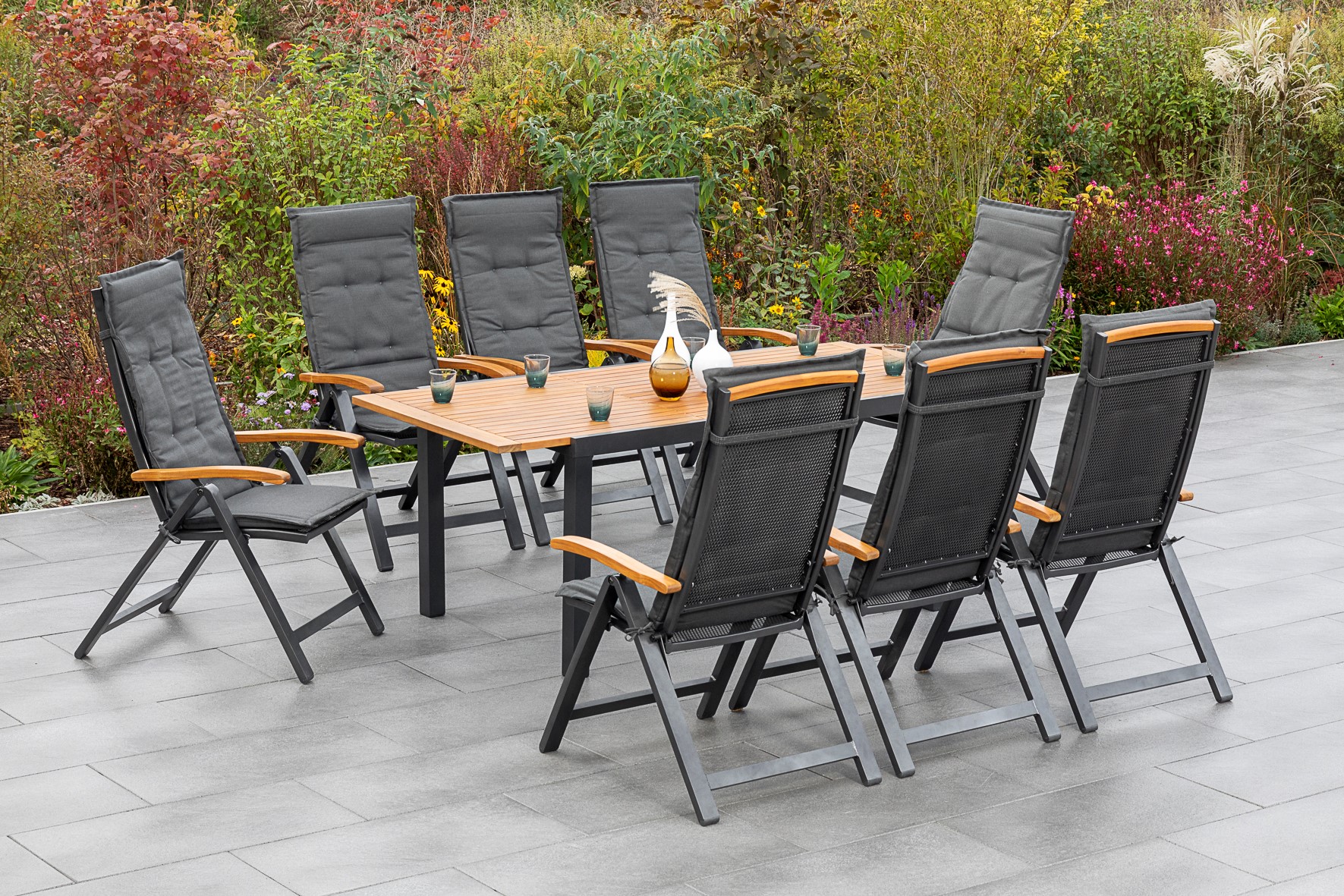 Merxx Tilos Set 17tlg. Ausziehtisch 150/200 x 90 cm