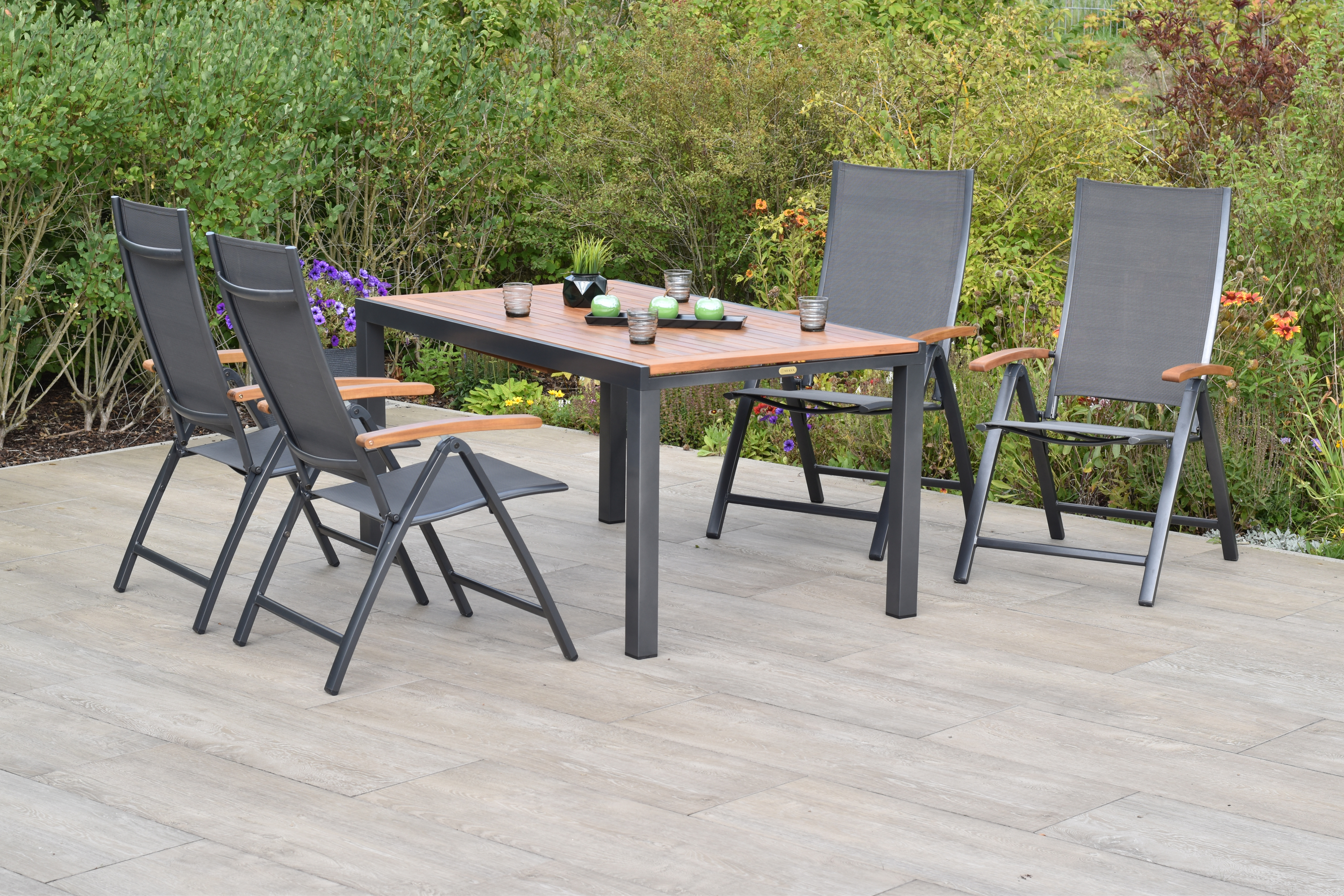 Merxx Toblino Set 5tlg. mit Ausziehtisch 150/200 x 90 cm