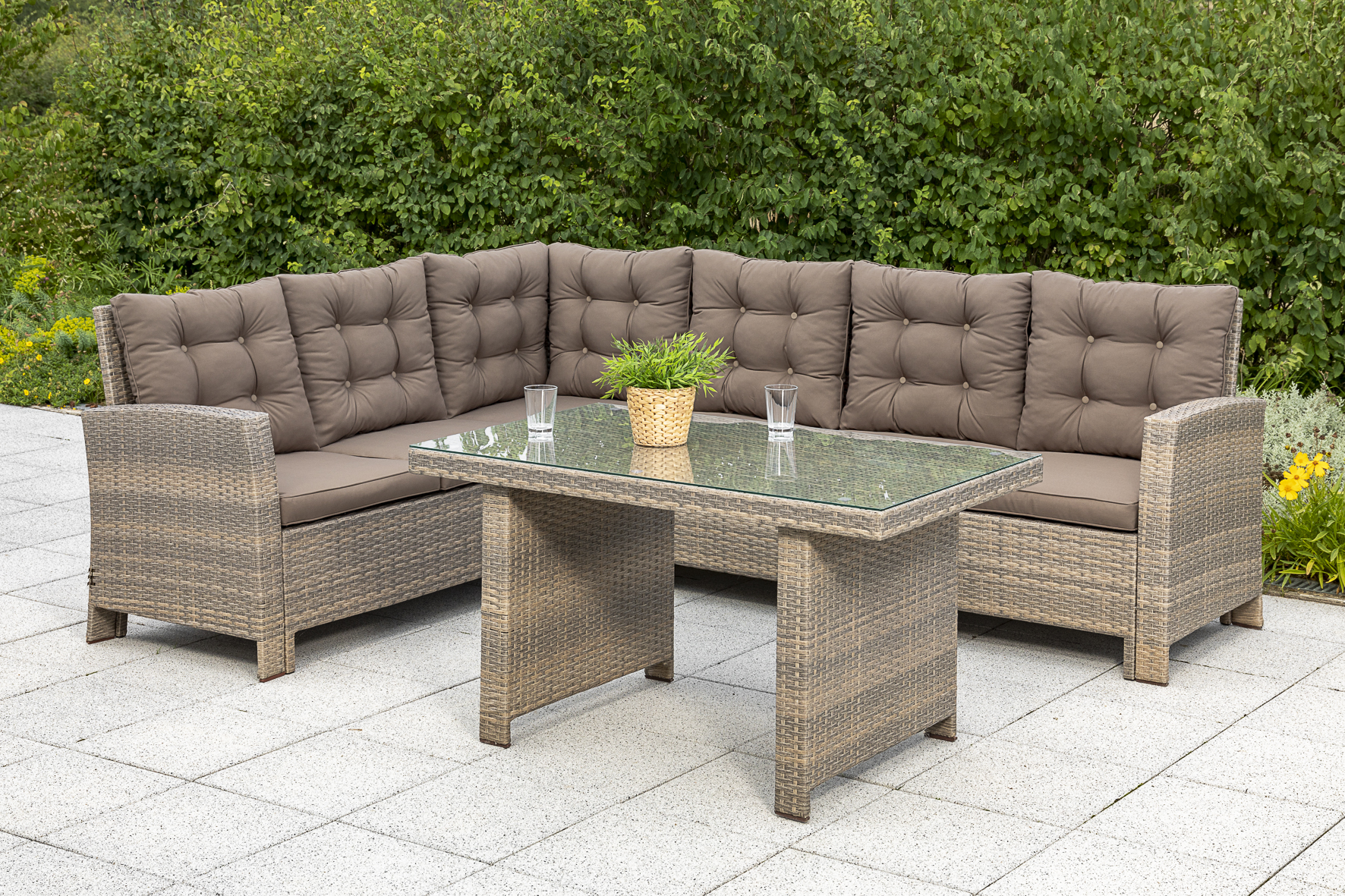 Merxx Salerno Set 5tlg. Tisch 120 x 70 cm