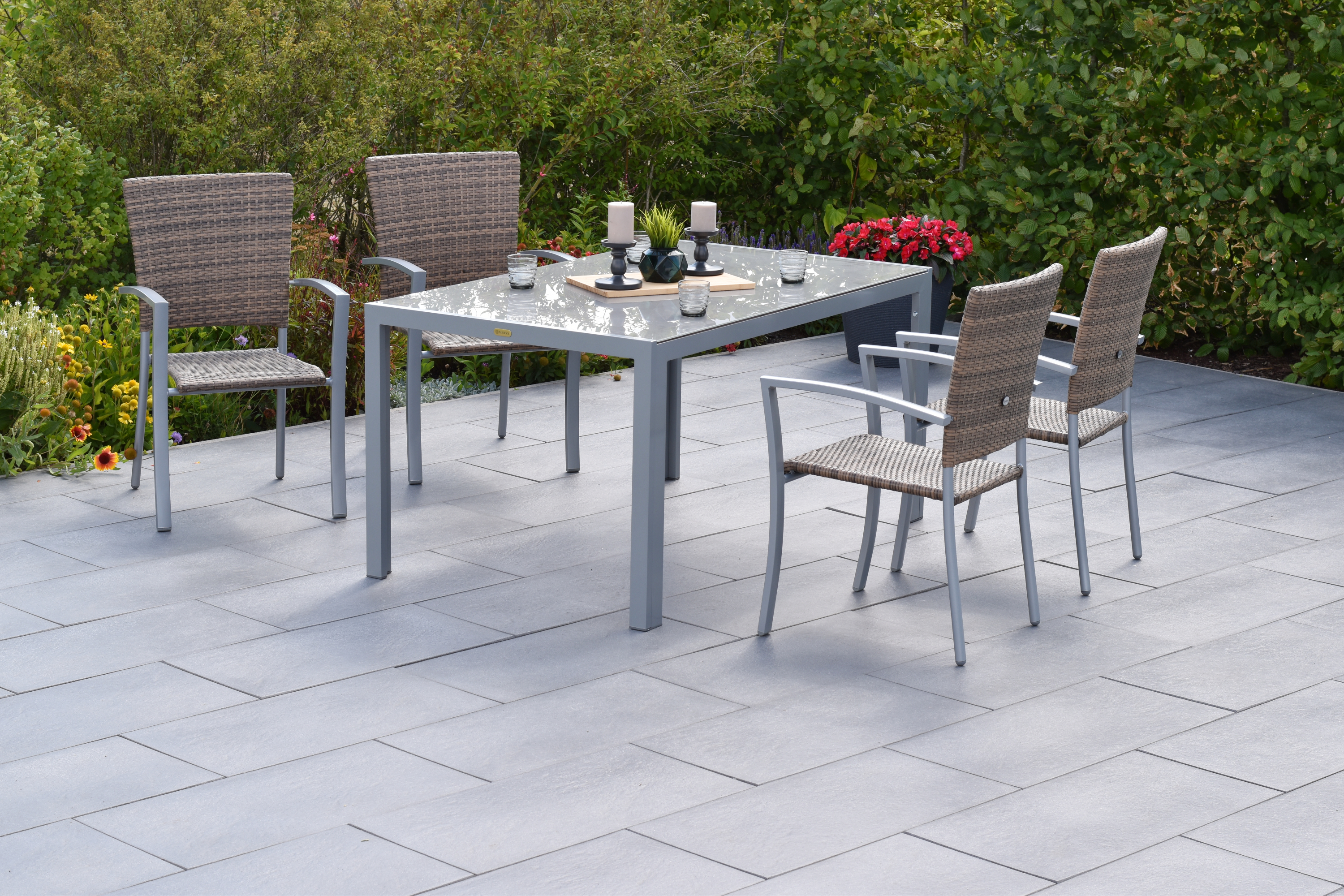 Merxx Savona Set 5tlg. mit Tisch 150 x 90 cm