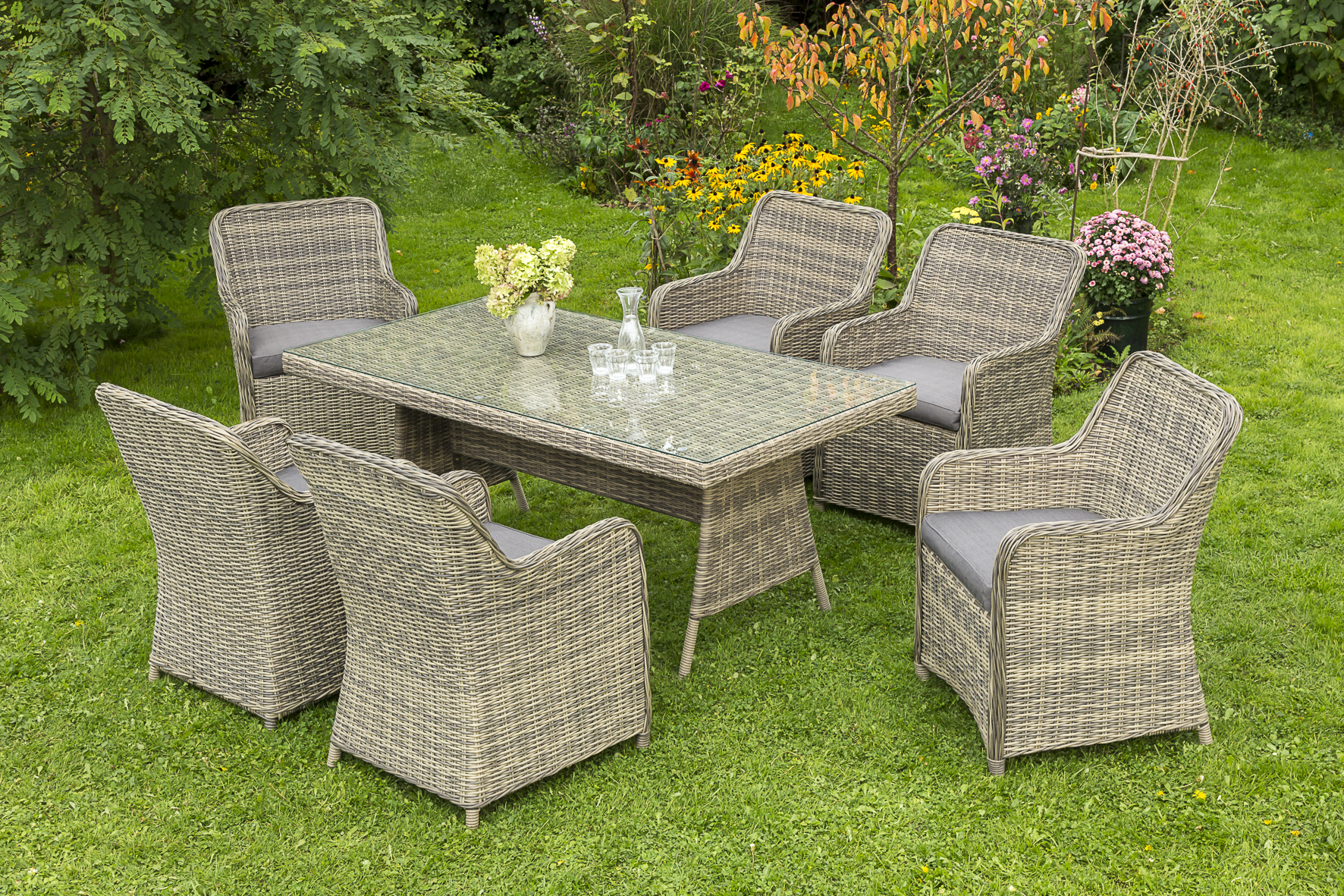 Merxx Riviera Set 7tlg. Tisch 180 x 90 cm