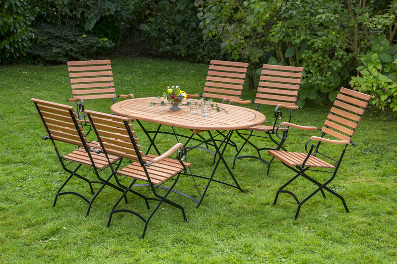 Merxx Schlossgarten Set 7tlg. Tisch 140 x 90 cm