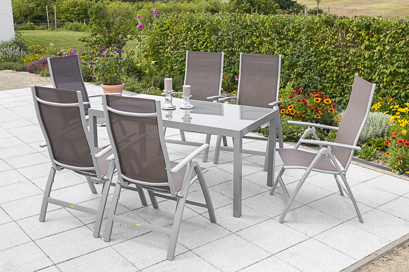 Merxx Carrara Set 7tlg. Tisch 150 x 90 cm