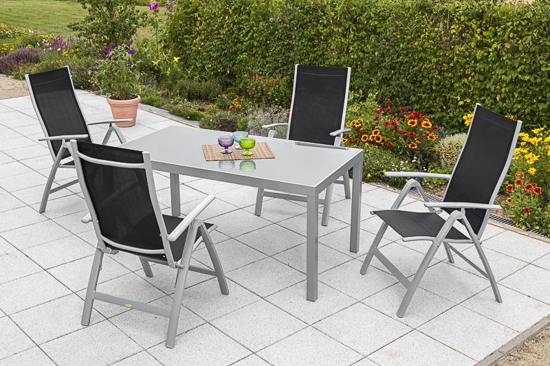 Merxx Carrara Set 5tlg. Tisch 150 x 90 cm