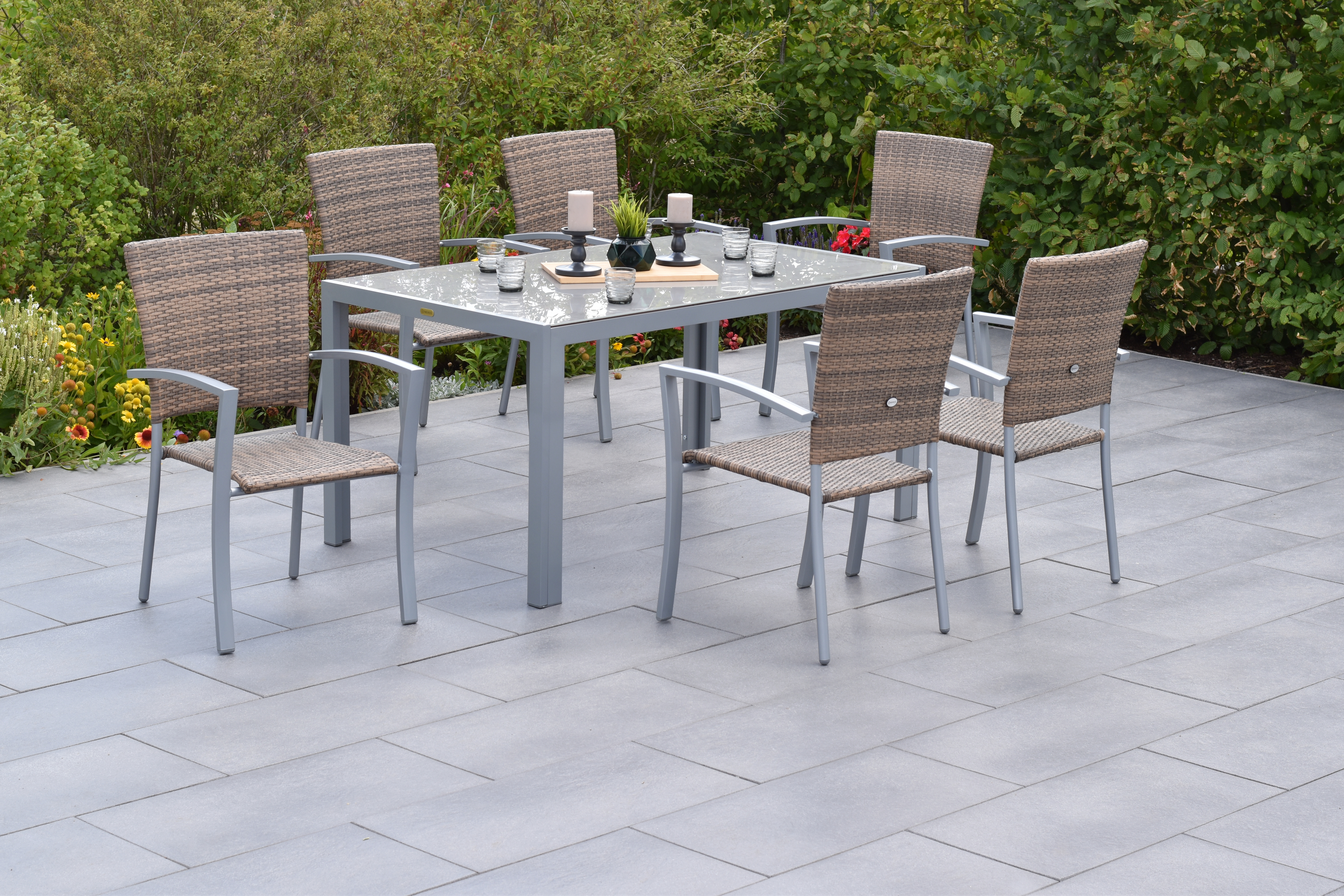 Merxx Savona Set 7tlg. mit Tisch 150 x 90 cm