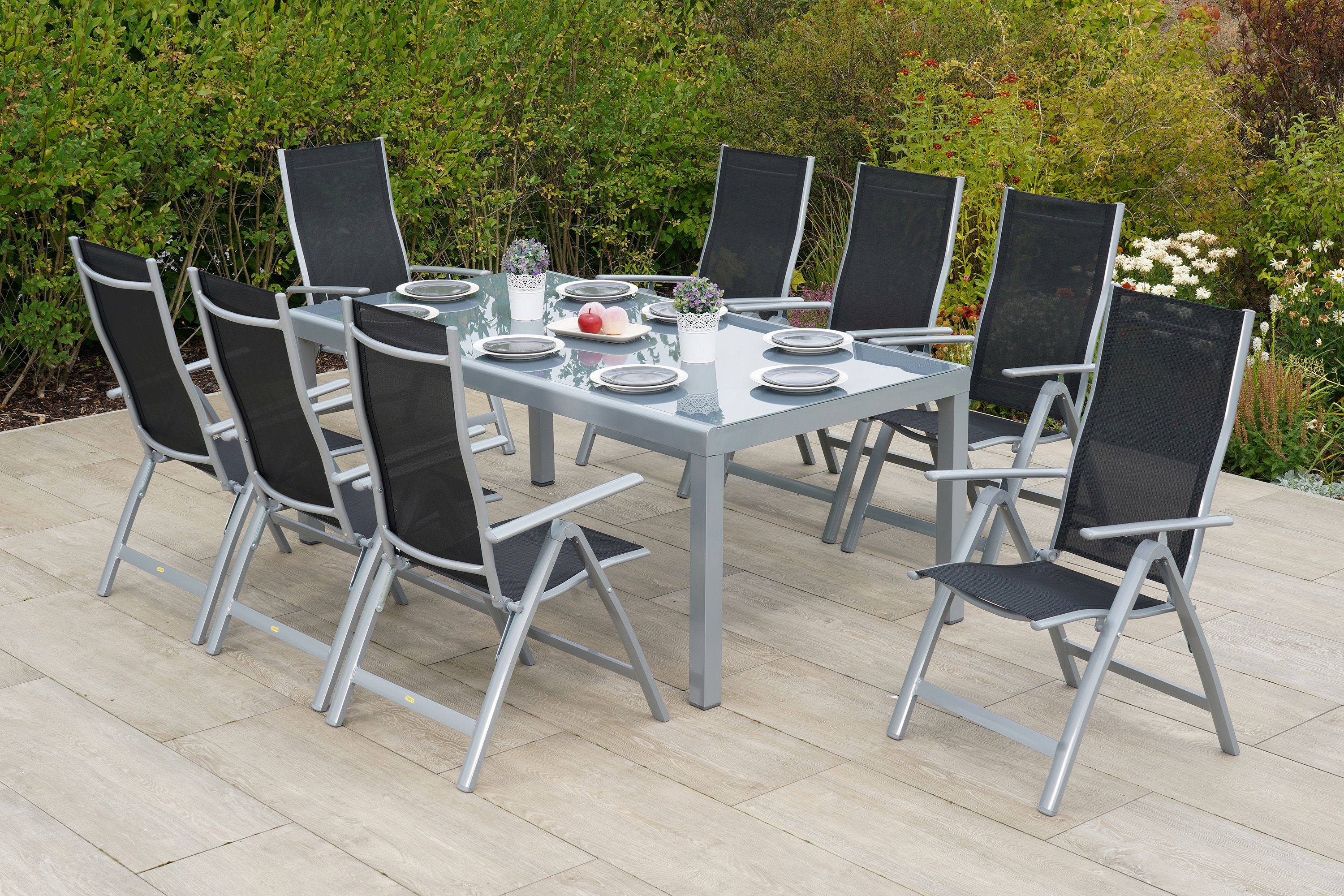 Merxx Carrara Set 9tlg. Tisch 190 x 100 cm