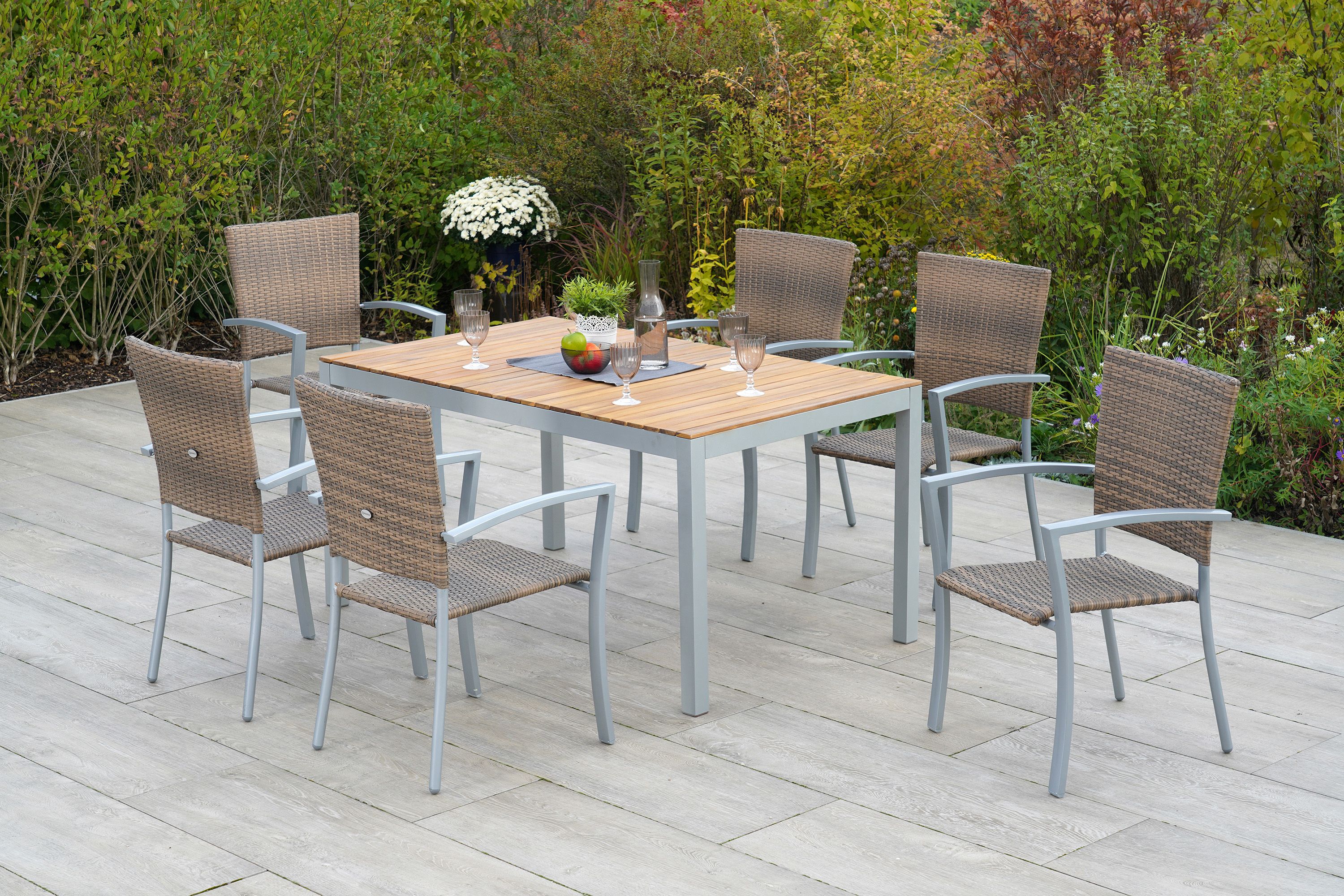 Merxx Savona Set 7tlg. mit Tisch 150 x 90 cm