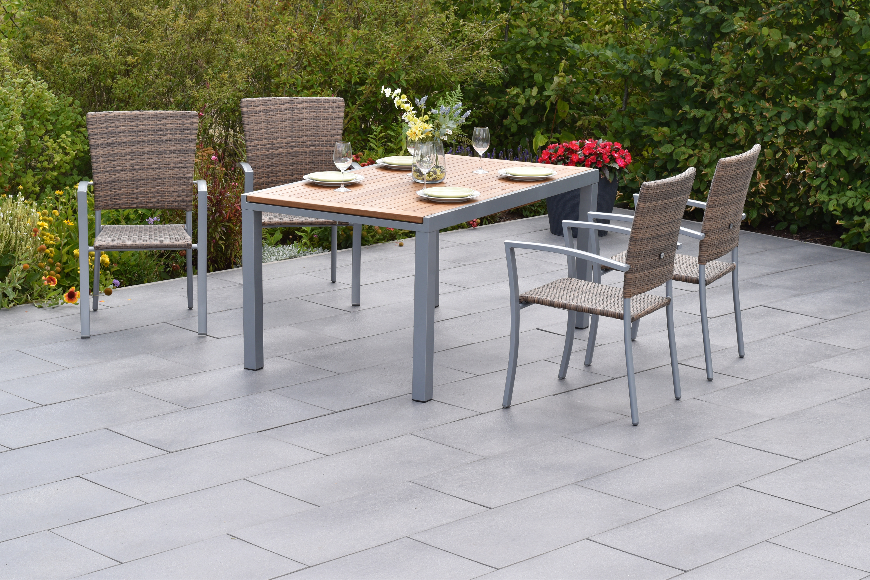 Merxx Savona Set 5tlg. mit Ausziehtisch 150/200 x 90 cm