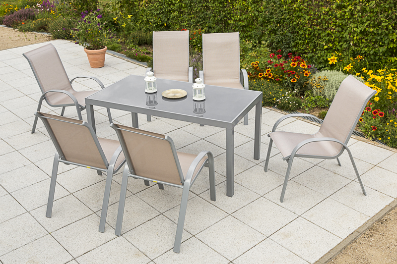 Merxx Amalfi Set 7tlg. Tisch 150 x 90 cm