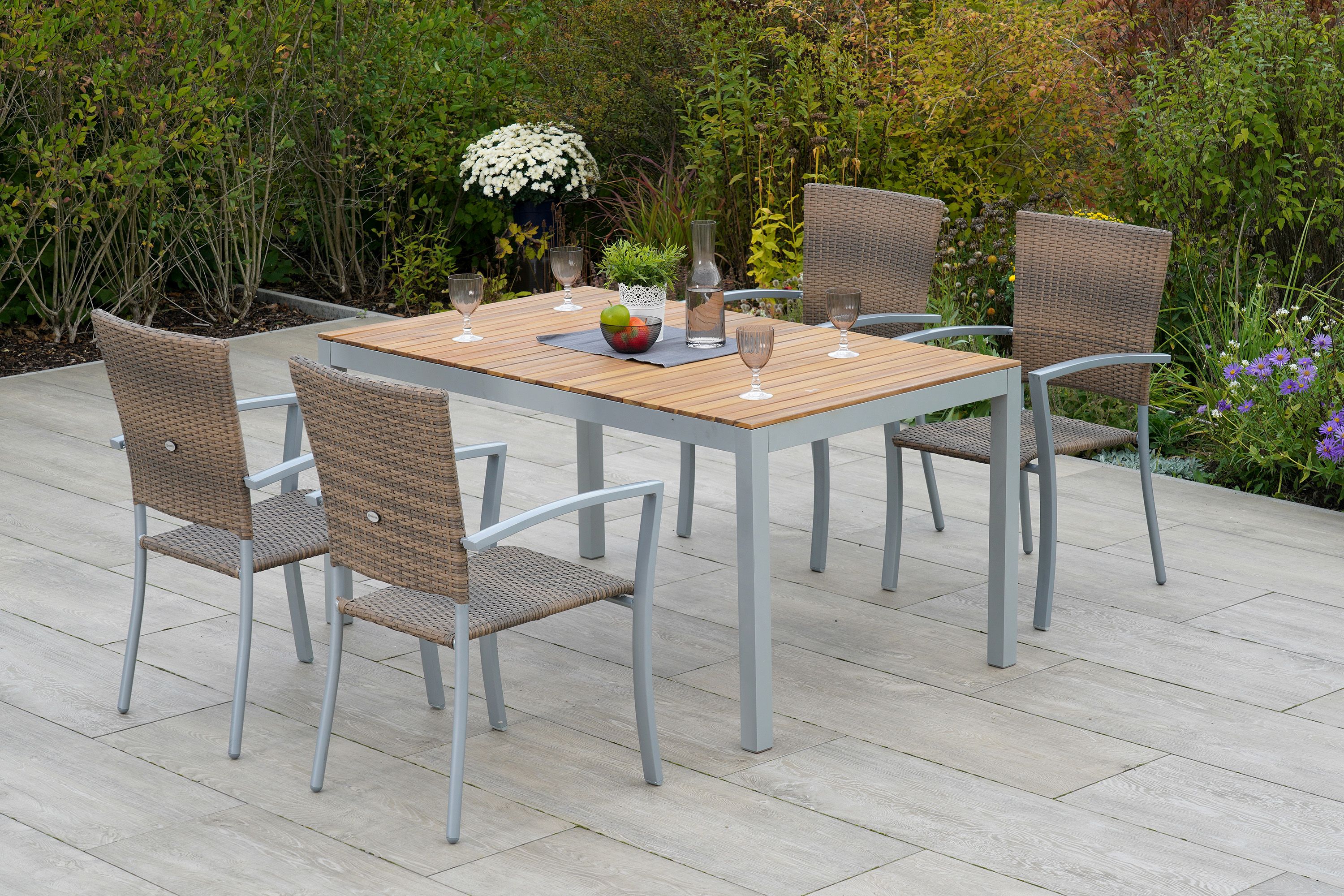 Merxx Savona Set 5tlg. mit Tisch 150 x 90 cm