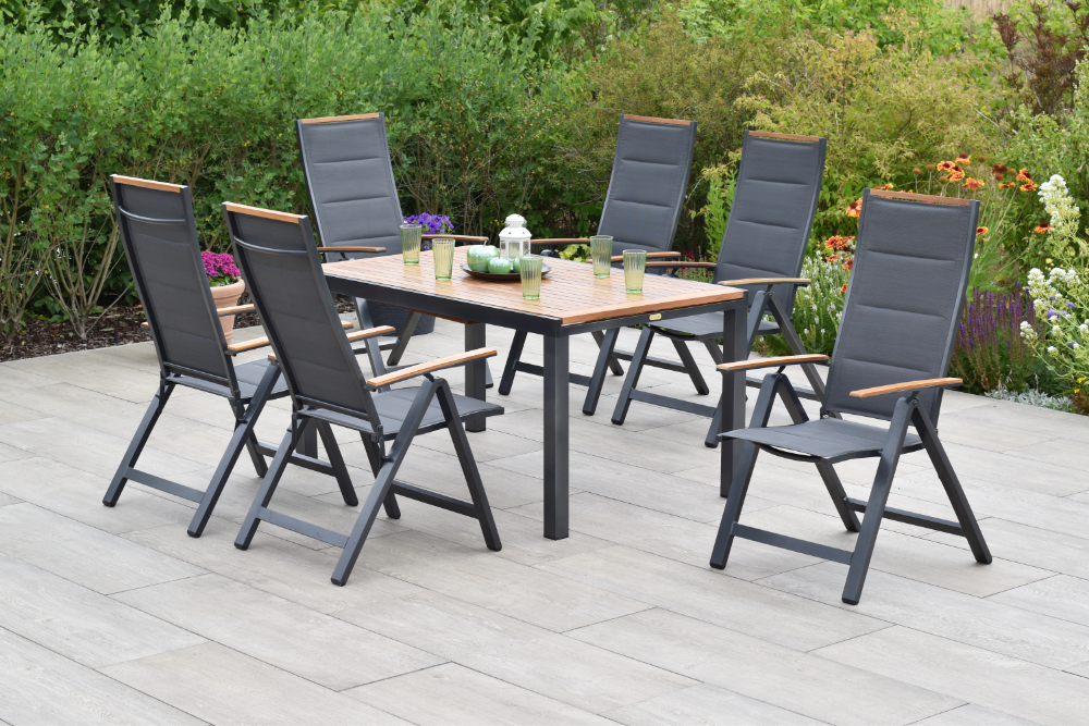 Merxx Verona Set 7tlg. mit Ausziehtisch 150/200 x 90 cm