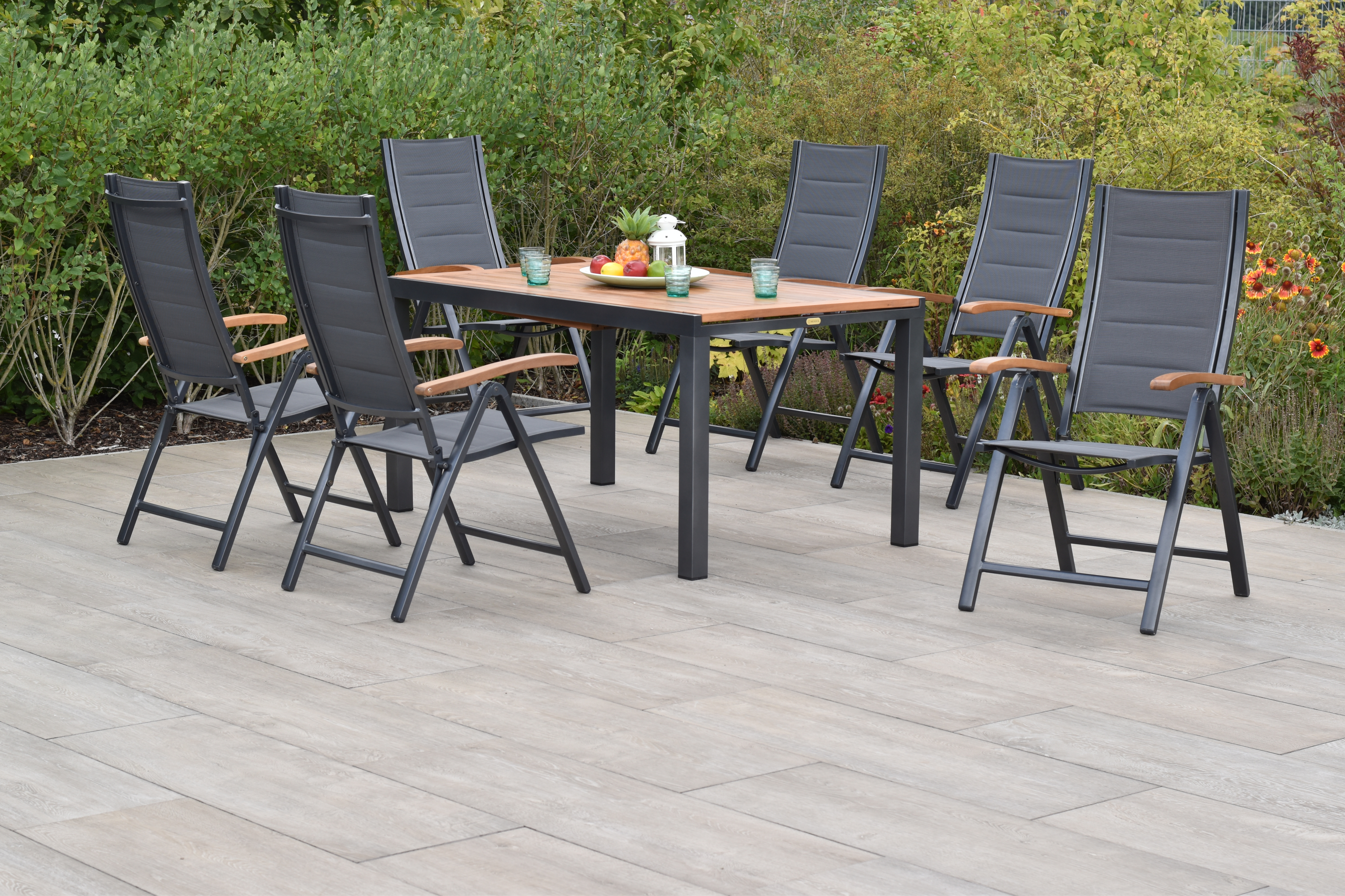 Merxx Paxos Set 7tlg. mit Ausziehtisch 150/200 x 90 cm