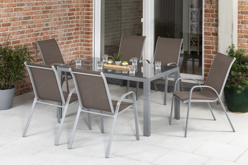 Merxx Sorrento Set 7tlg.Tisch 150 x 90 cm