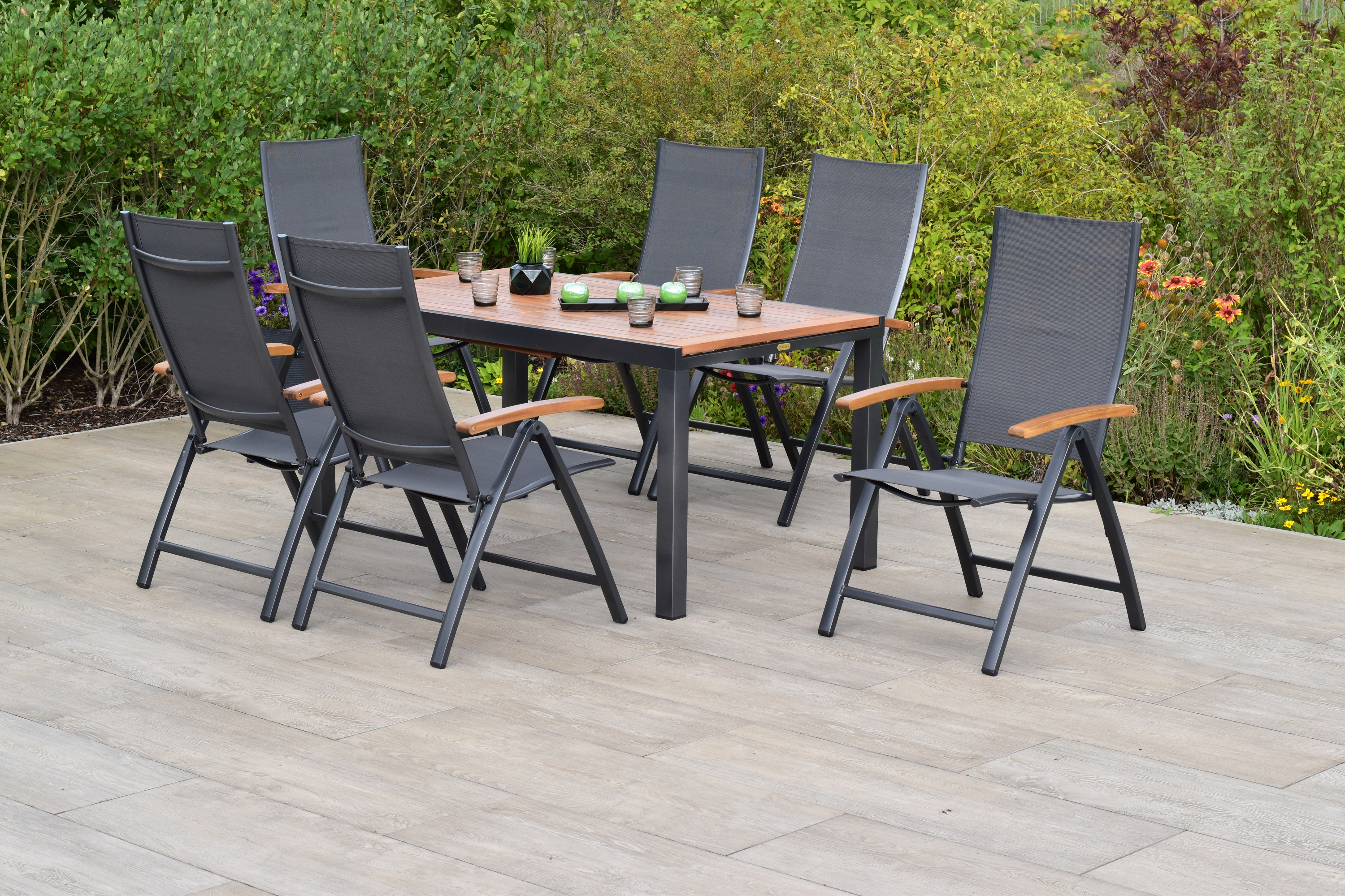 Merxx Toblino Set 7tlg. mit Ausziehtisch 150/200 x 90 cm