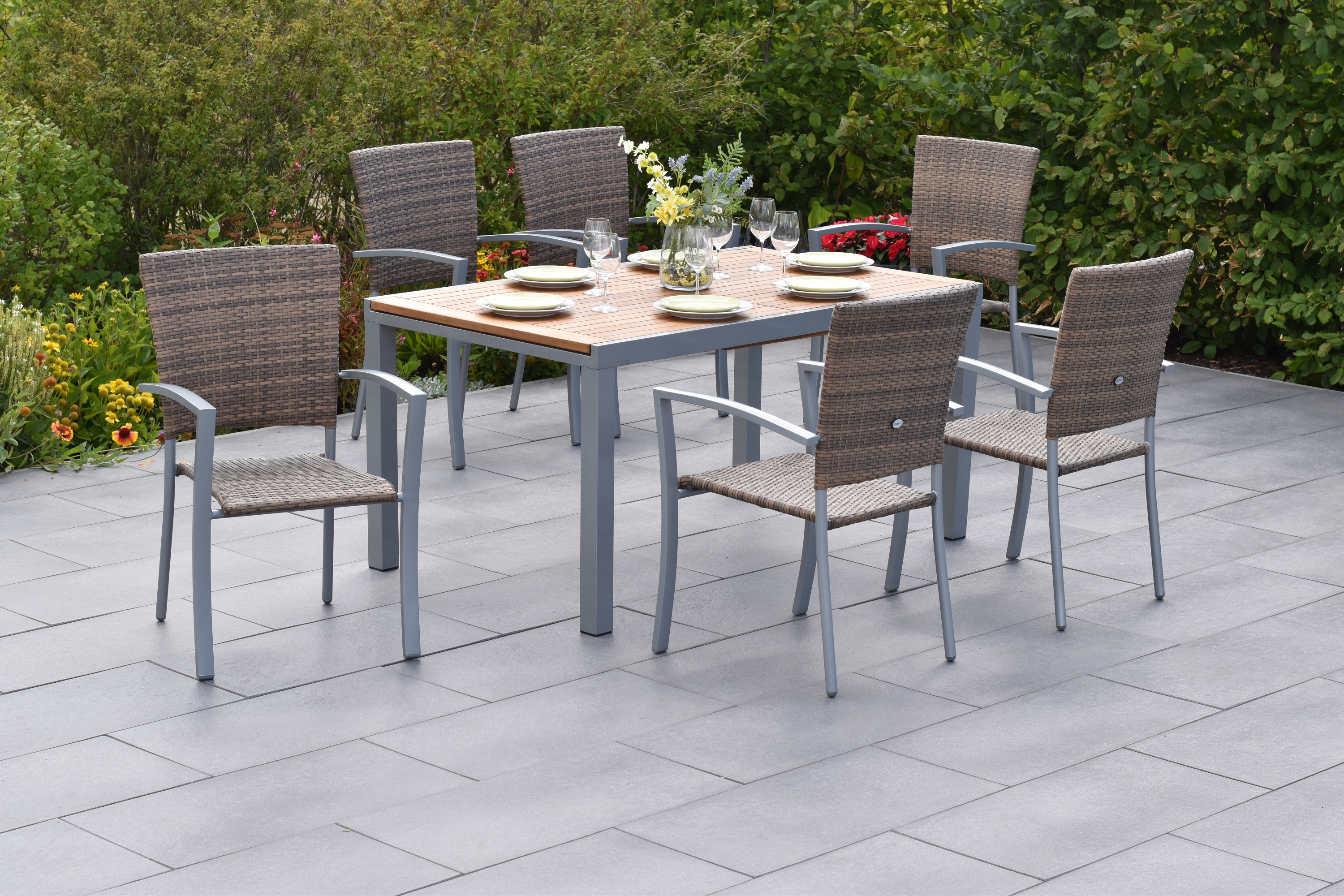 Merxx Savona Set 7tlg. mit Ausziehtisch 150/200 x 90 cm