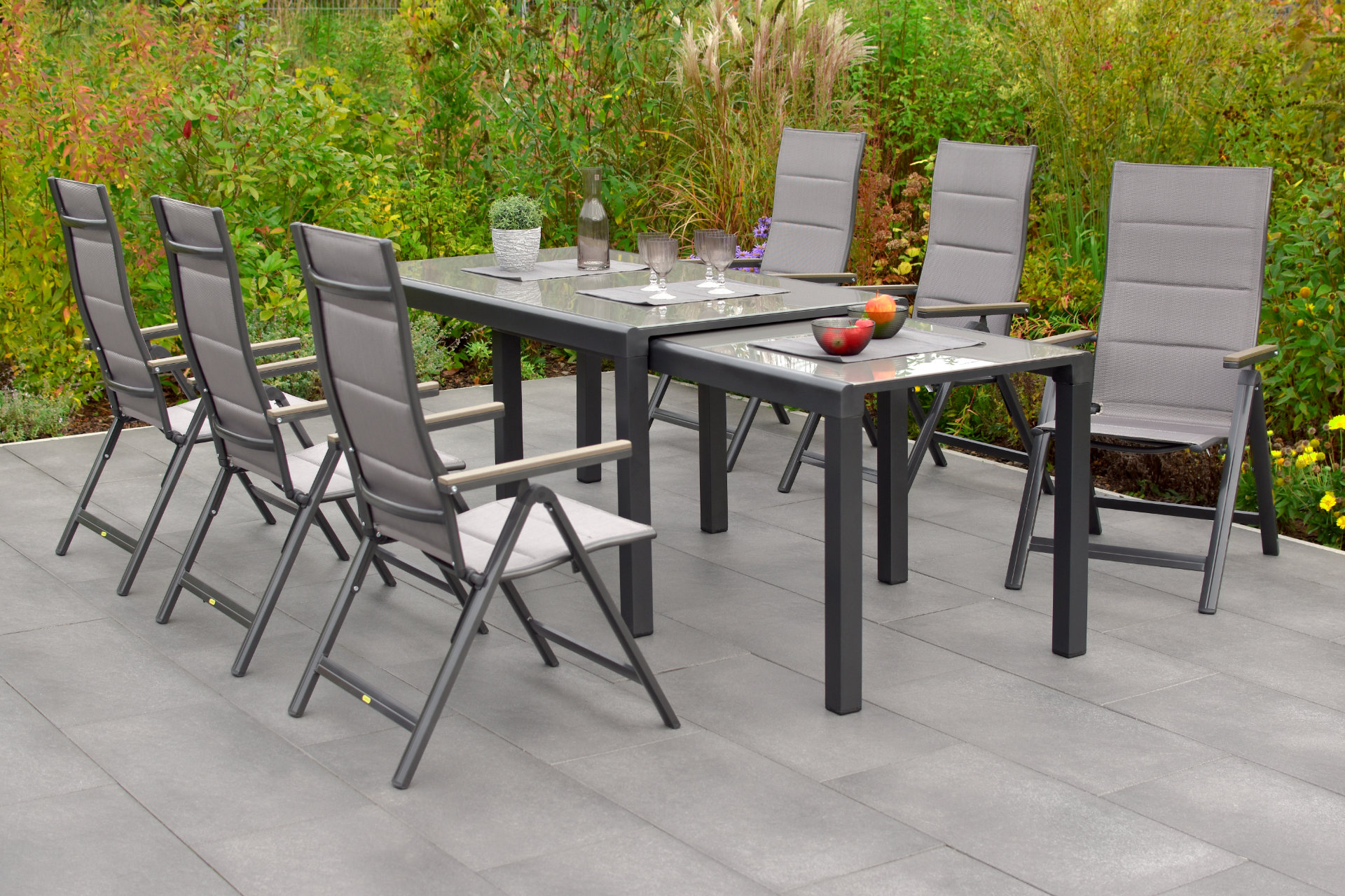 Merxx Trivero Set 7tlg.Flex-Ausziehtisch 160/320 x 78 cm