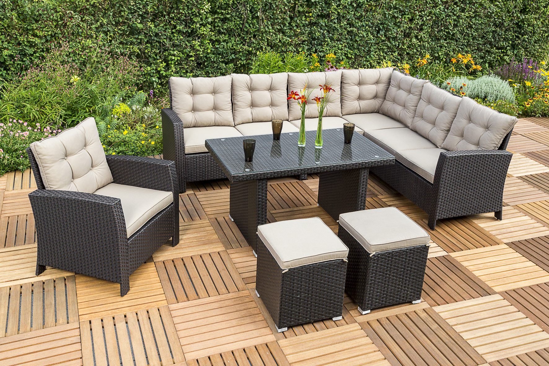 Merxx Salerno Set 5tlg. Tisch 120 x 70 cm