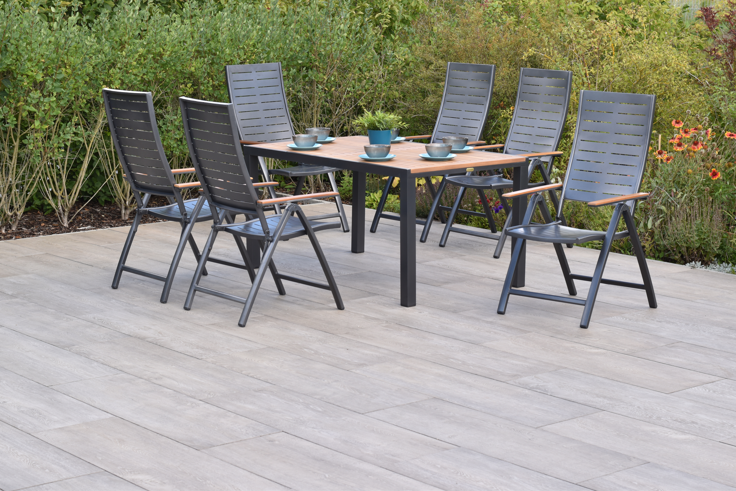 Merxx Tinos Set 7tlg. mit Tisch 150 x 90 cm