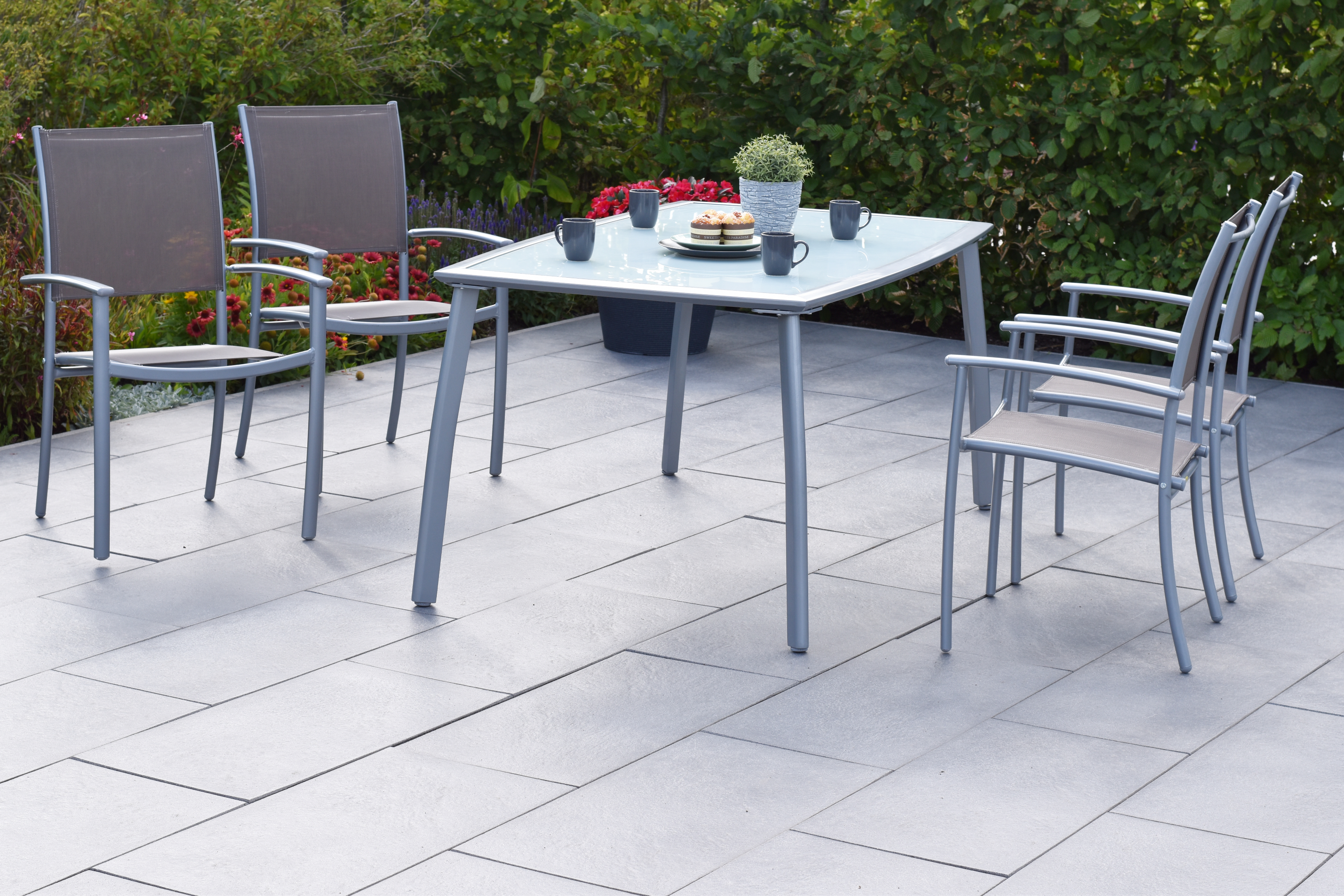 Merxx Milano Set 5tlg. mit Tisch 150 x 90 cm